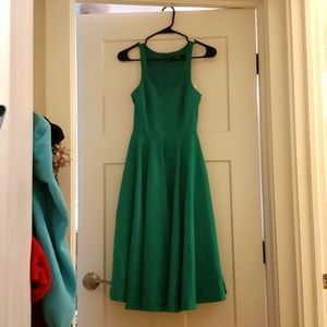 Lulu's Green Midi Dress